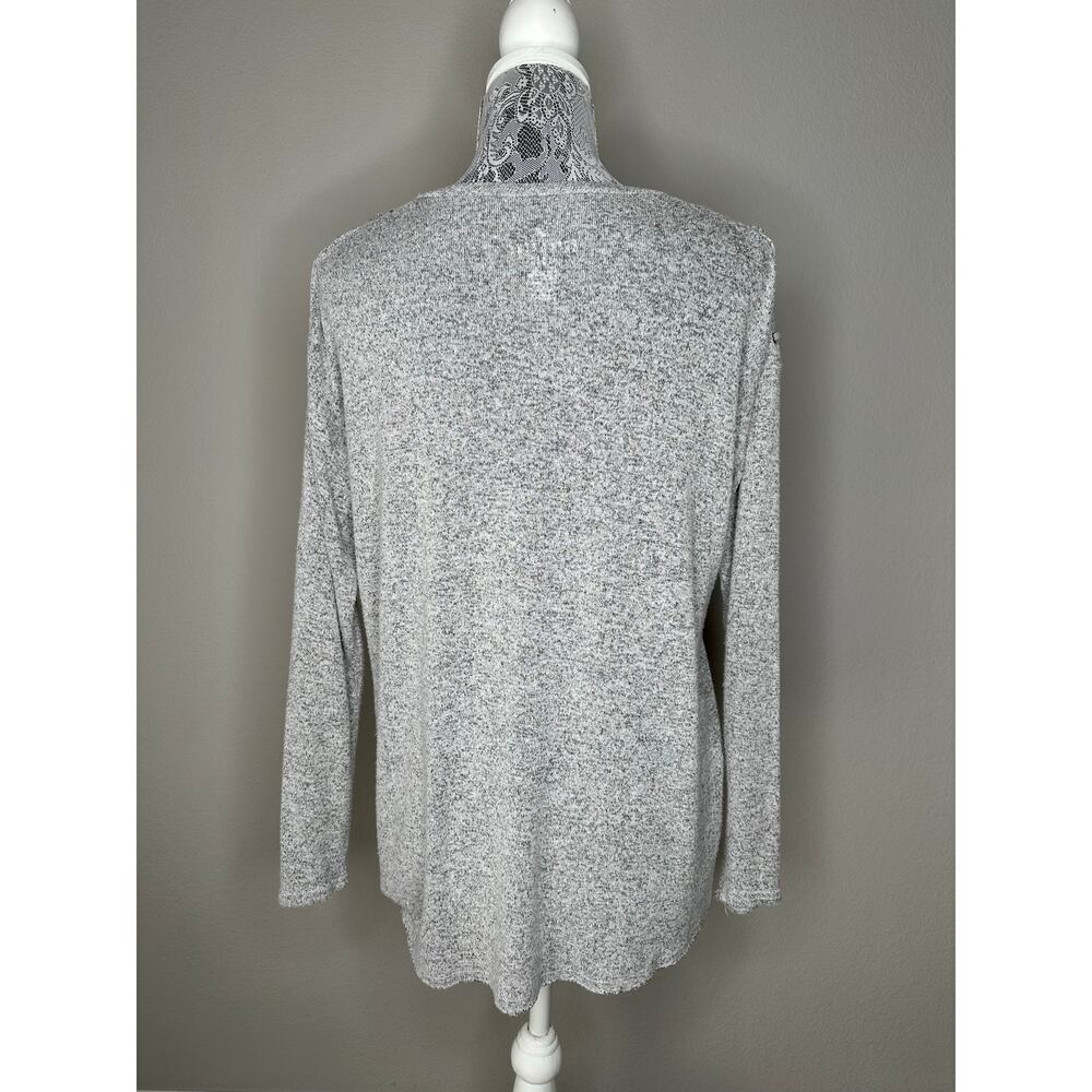 AMERICAN EAGLE Soft and Sexy Plush Lace Up Shoulder V Neck Oversized Pullover XS - Picture 6 of 8